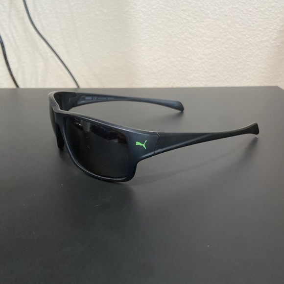 PUMA PE0002SCOS 001 MATTE BLACK 61/16/140 SUNGLASSES POLARIZED GRAY LENS TO84 - Picture 1 of 8